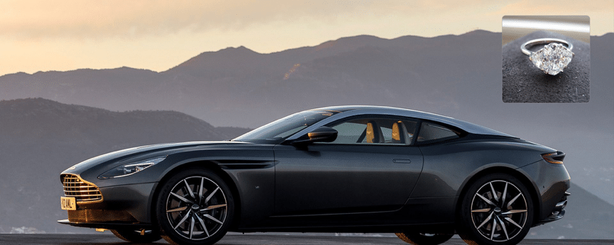 Matching Your Girlfriend's Diamond Ring To Her Taste In Luxury Cars aston martin db11 ring - Matching Your Girlfriend's Diamond Ring To Her Taste In Luxury Cars