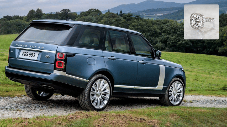 Matching Your Girlfriend's Diamond Ring To Her Taste In Luxury Cars range rover vogue ring - Matching Your Girlfriend's Diamond Ring To Her Taste In Luxury Cars