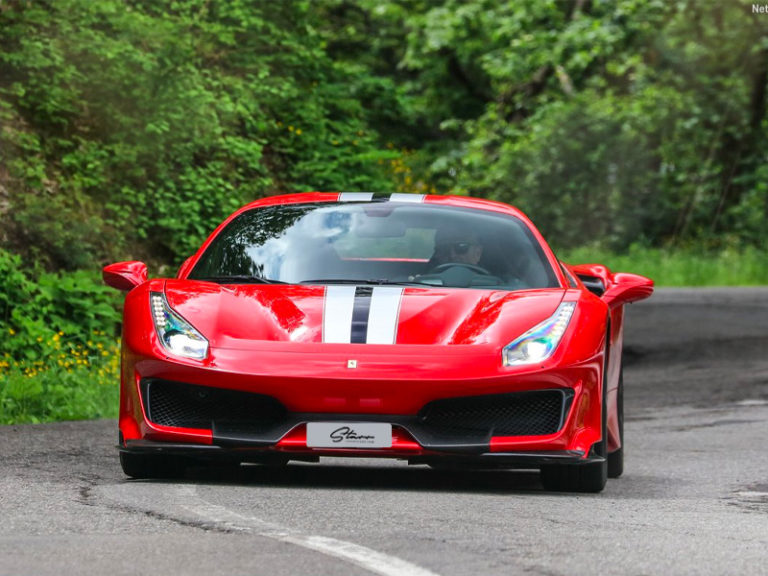 Ferrari 488 Pista red colour