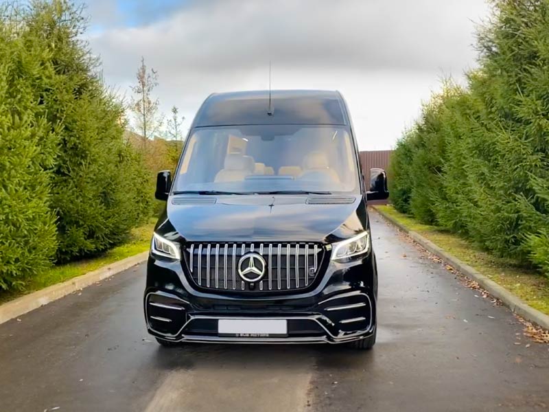 Starr Luxury Cars - Luxury Airport Chauffeur Service Best Coveted Luxury Exotic Cars - Book, Hire, Rent Chauffeur Service, and Self-Hire Service Mercedes Benz Sprinter - Neom city in Emirates