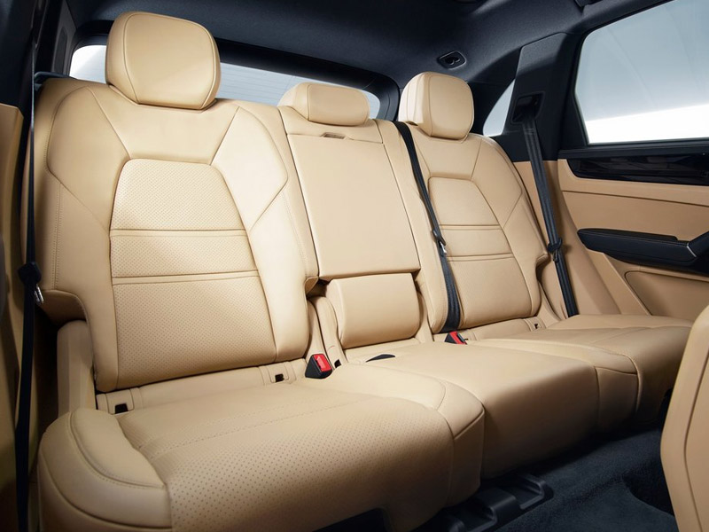 Back Interior of the Porsche Cayenne