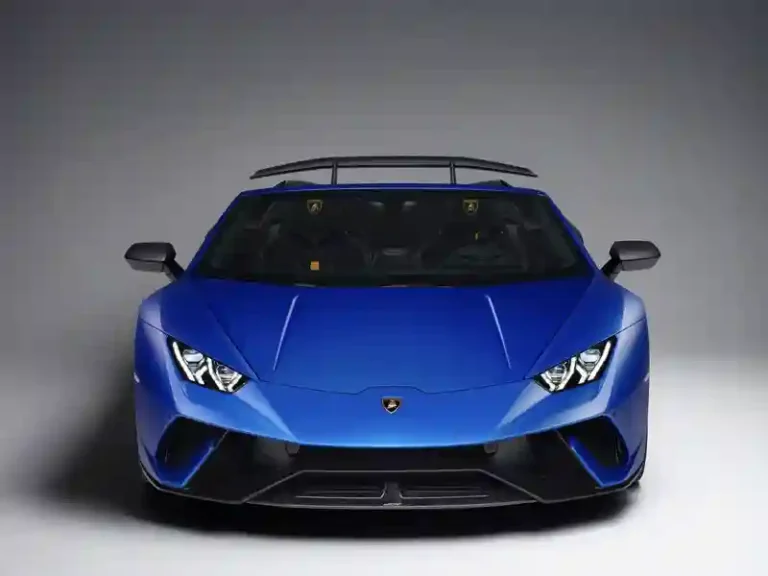 Self-Hire Service Lamborghini Huracan Performante Electric blue colour