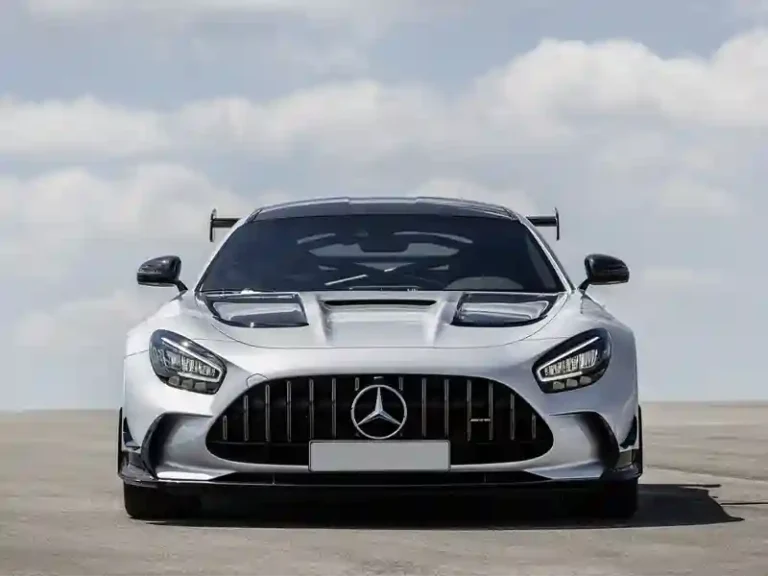 Silver colour Mercedes Benz AMG GT