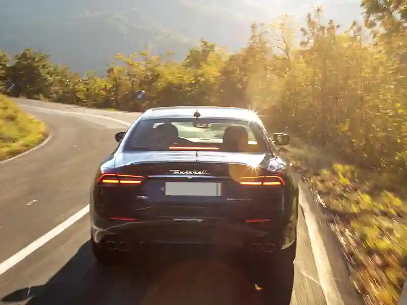 Back view of the Aston Martin