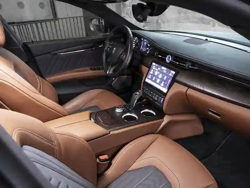 Front Interior of the Aston Martin