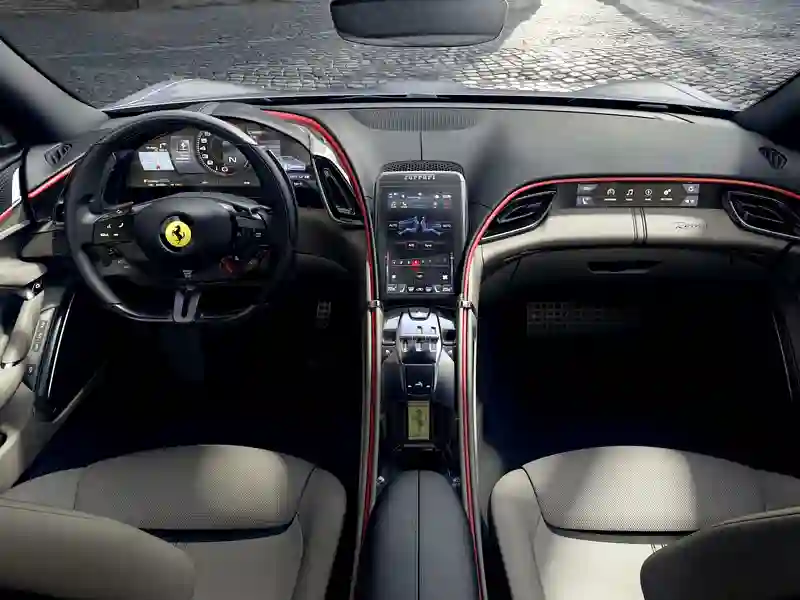 Interior of the Ferrari Roma