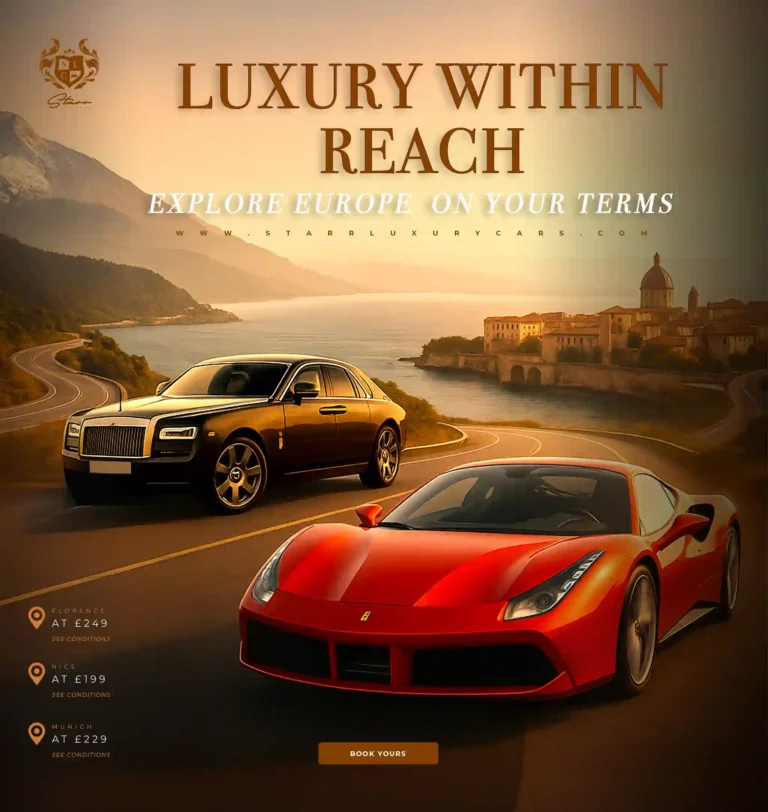 Rolls-royce Ghost and Ferrari 488 Spyder on the road