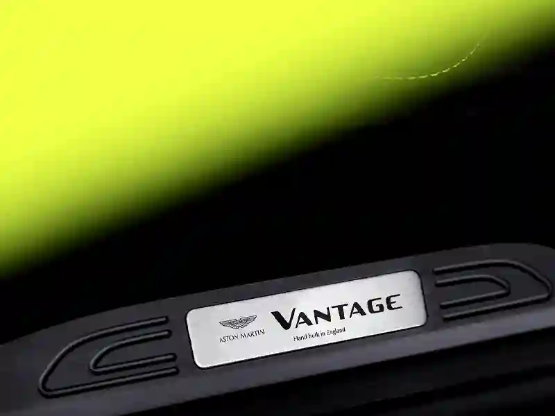 Aston Martin Vantage silver plate
