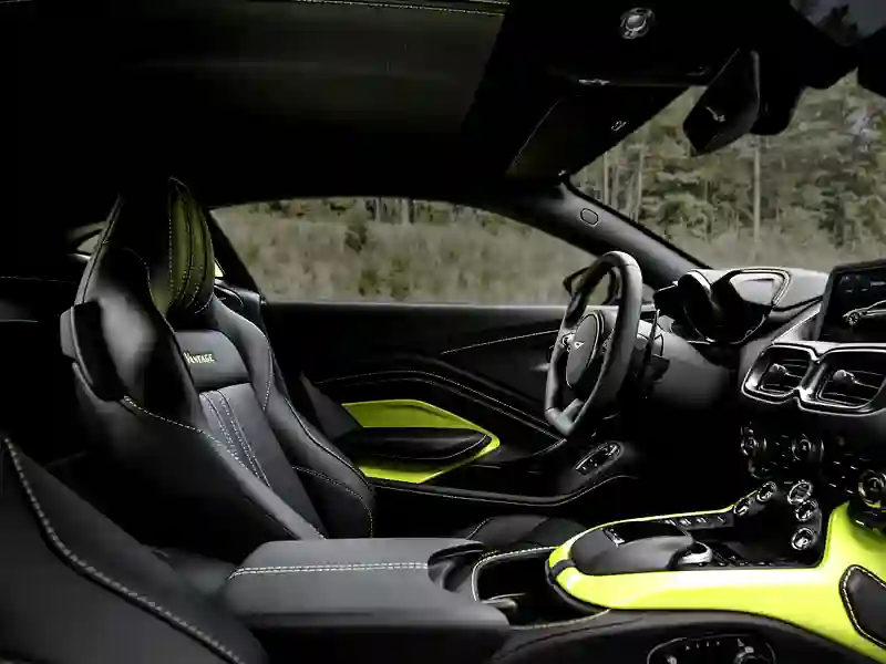 Interior of the Aston Martin Vantage