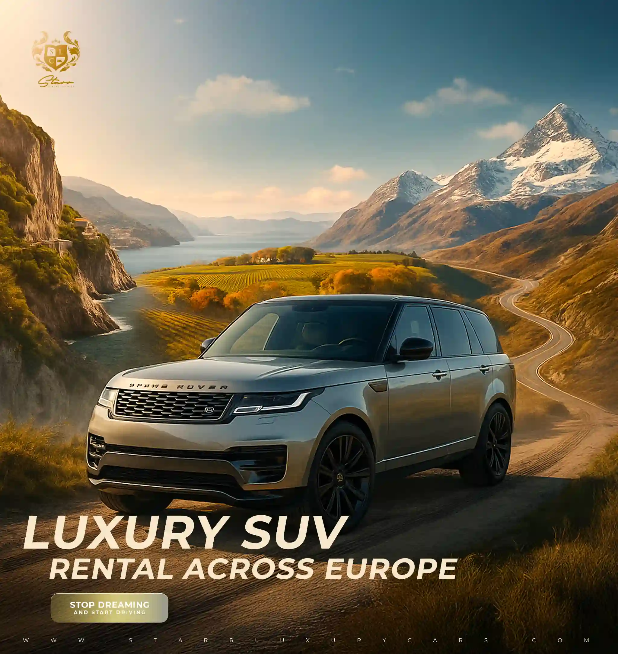 Range Rover Vogue golden colour