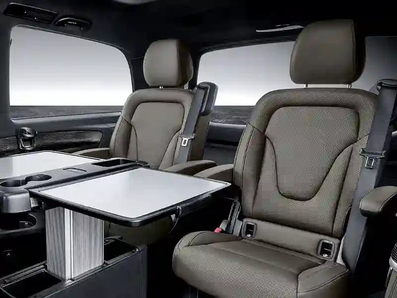 Back interiors of the Mercedes Benz V Class