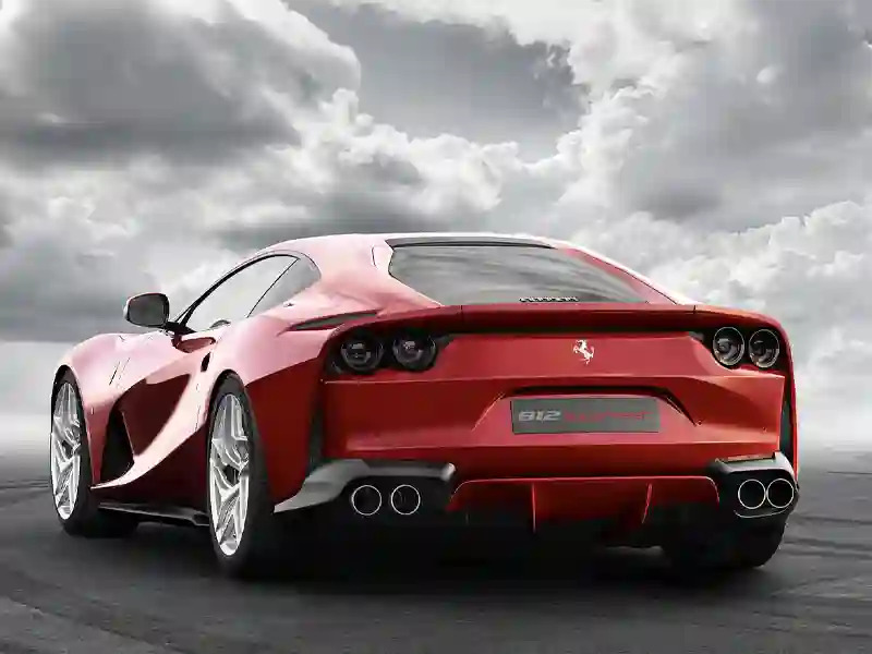 Back side of the Ferrari 812 Superfast