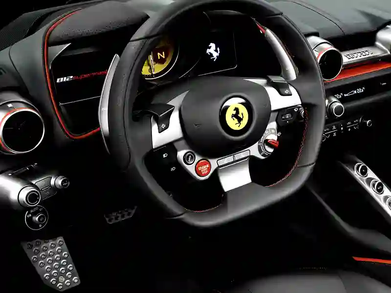 Steering wheel of the Ferrari 812