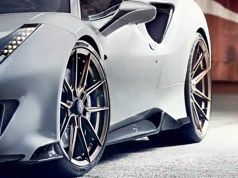 Side Close-up of the Ferrari 488 Pista