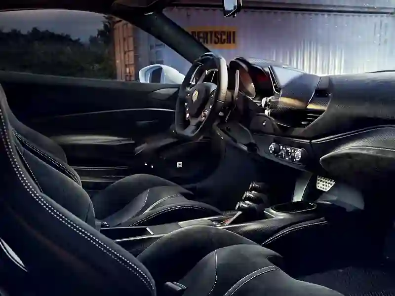 Interiors of the Ferrari 488 Pista