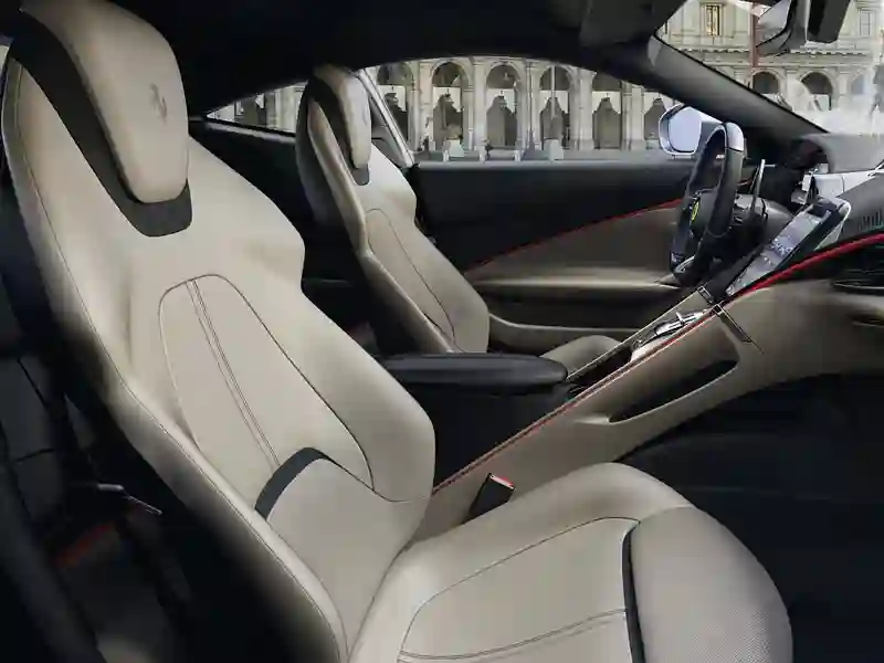Inside Front view of the Ferrari Roma