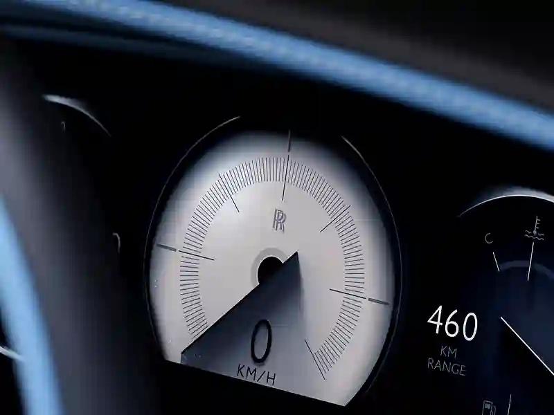Speedometer of the Rolls-Royce Ghost