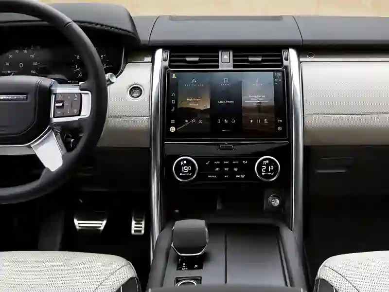 Interior of the Land Rover Discovery