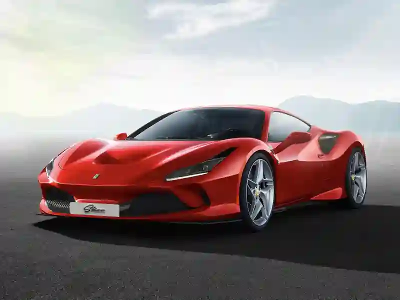 Ferrari Tributo red colour in Barcelona