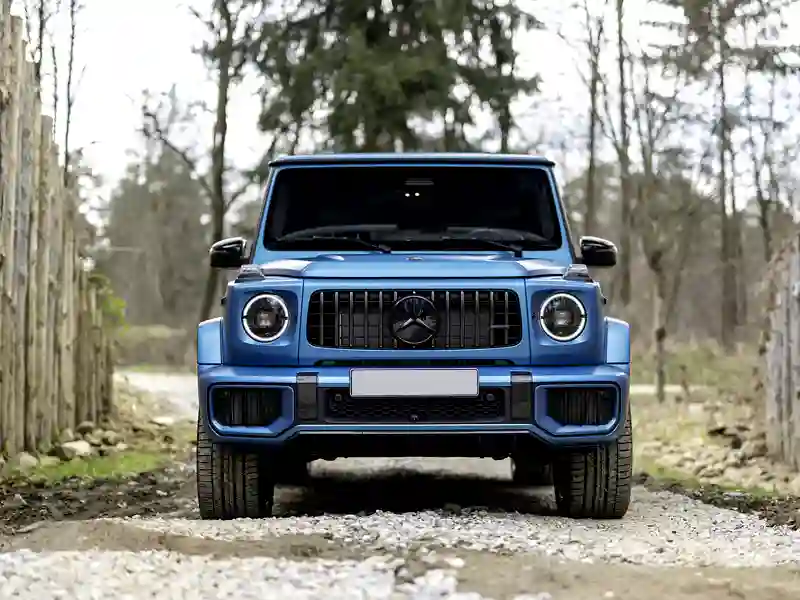 Mercedes Benz G63 blue colour