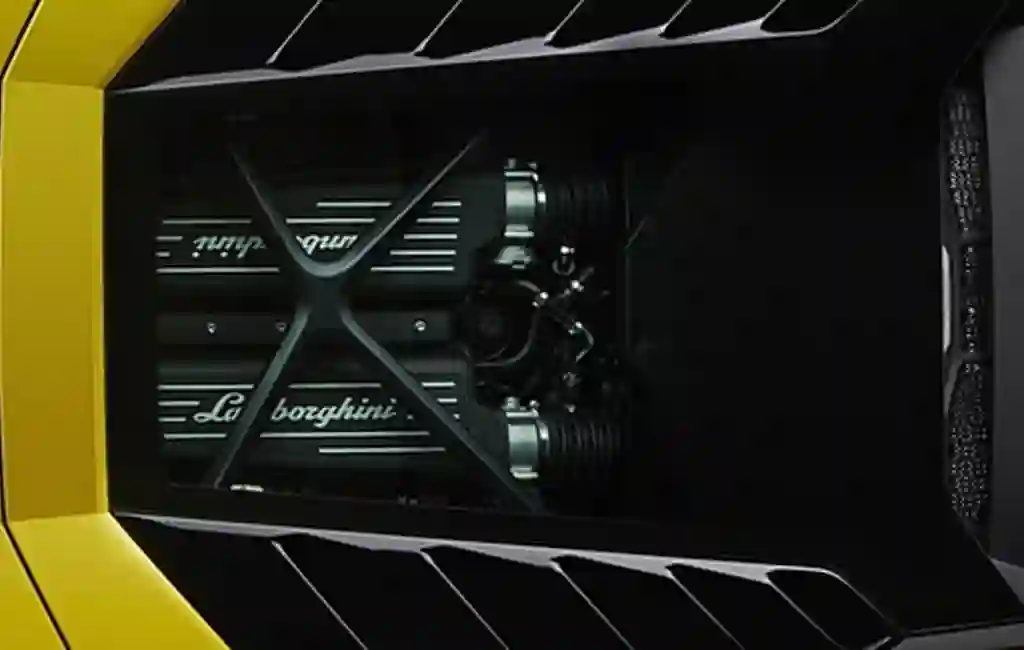 Motor of the Lamborghini Huracan Evo