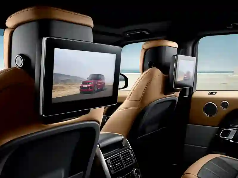 Back seat on the Range Rover Sport