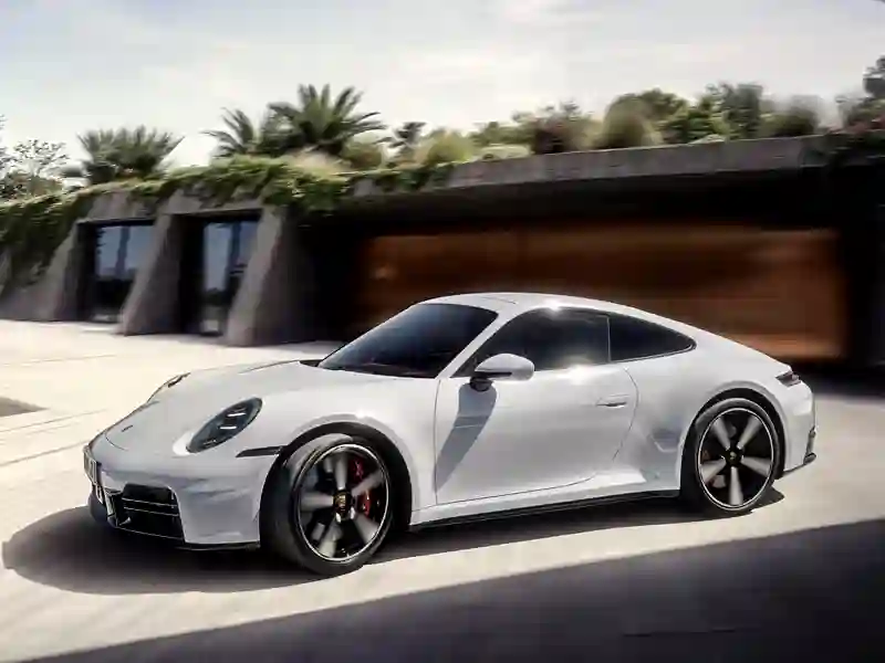 White Porsche Carrera 911