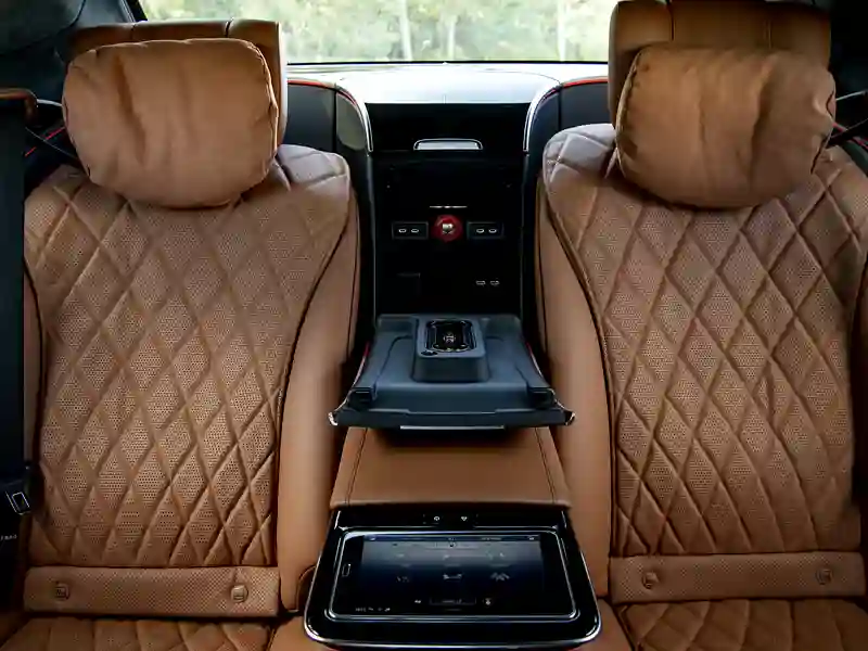 Luxury chauffeur interior
