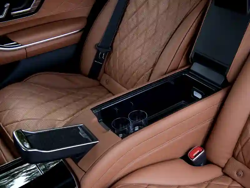 Armoured Mercedes Benz S-Class back seats