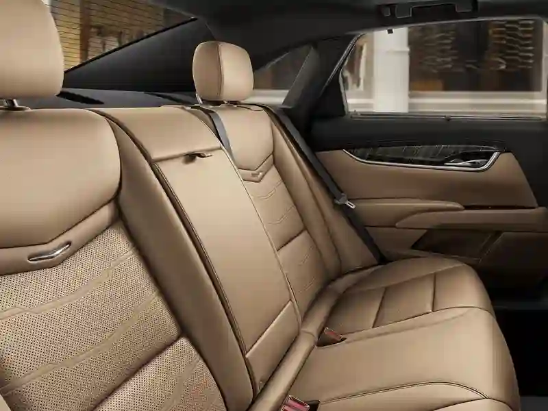 Beige interiors of the Cadillac XTS