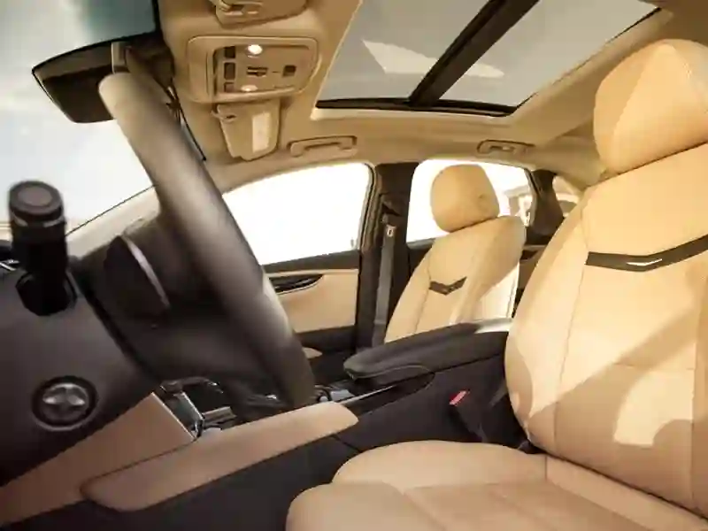 Side of the front seat