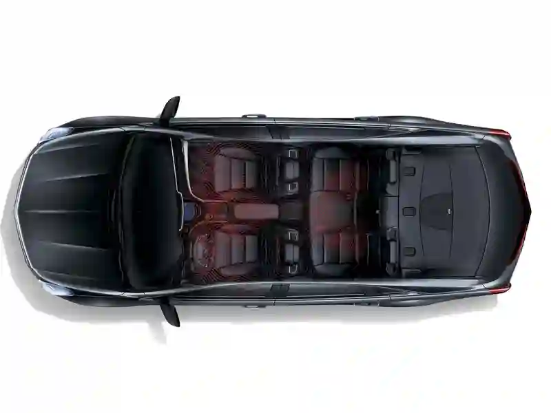 Aerial viewing of the Cadillac XTS