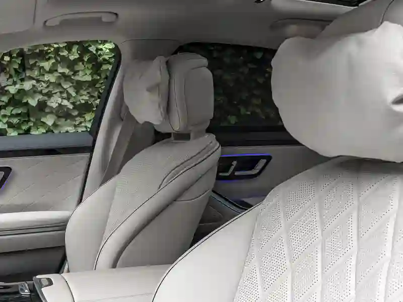 White interiors of the Mercedes Benz S Class