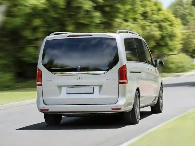 Back view of the Mercedes Benz Vito