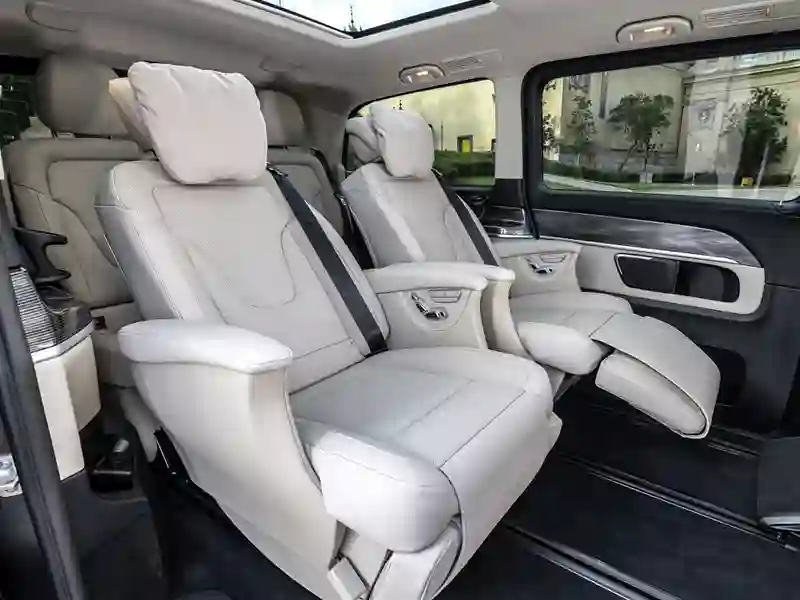 Back interiors of the Mercedes Benz V-Class