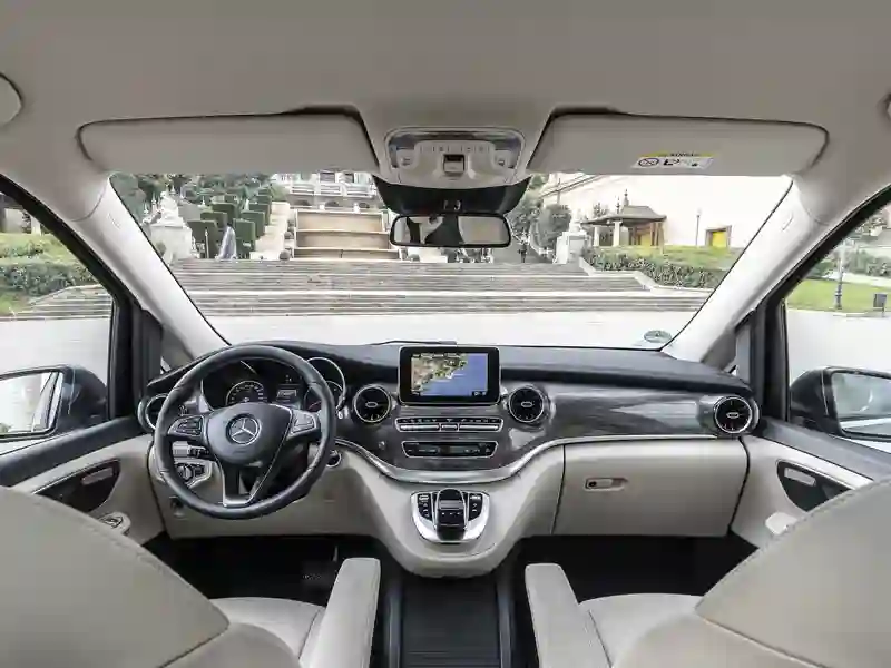 Close-up Steering wheel Mercedes Benz V-Class