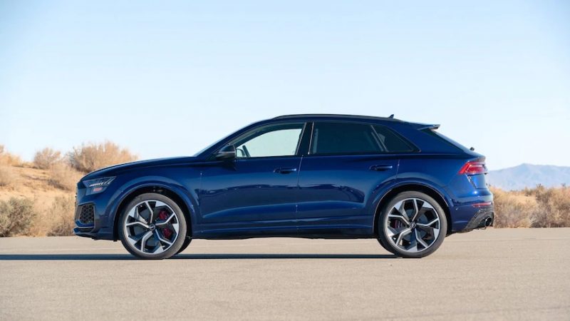 AUDI Q8 side view parked AUDI Q8 side view parked