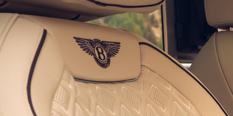 BENTLEY FLYING SPUR 2022 – seat crest black BENTLEY FLYING SPUR 2022 - seat crest black