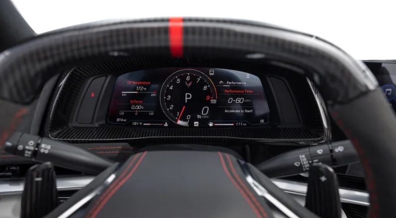 CHEVROLET CORVETTE C8 - Steering with speedometer