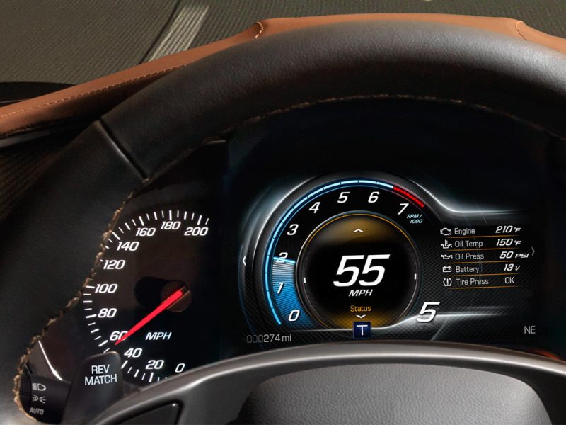 Chevrolet Corvette Grand Sport speedometer