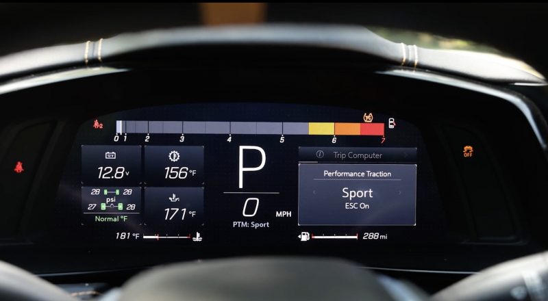 Chevrolet Corvette Grand Sport - speedometerdisplay