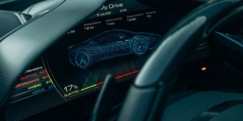 FERRARI SF90 Dash-speedometre