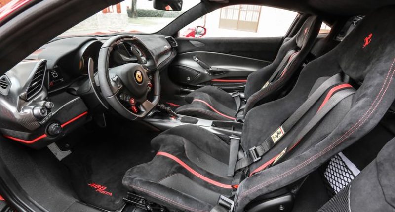 Ferrari 488 Spider driver cockpit