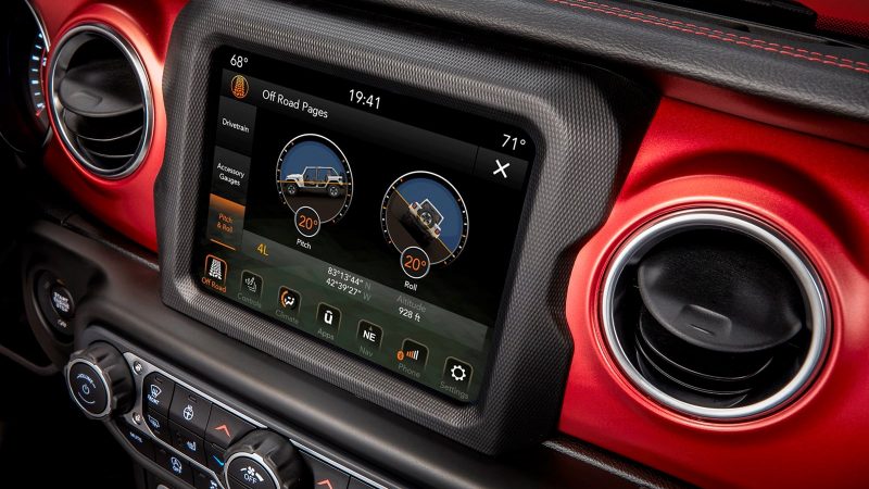 JEEP WRANGLER RUBICON dash monitor