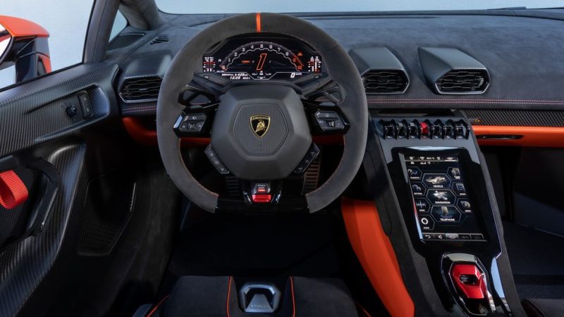 Lamborghini Huracan Dashboard front view