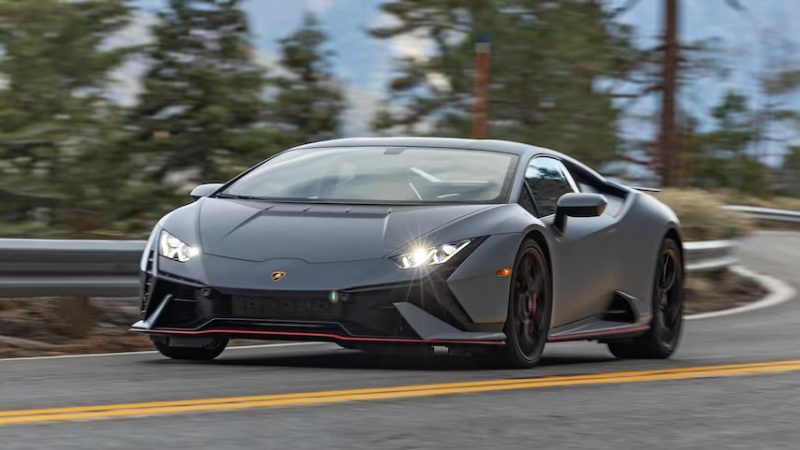 Lamborghini Huracan black driven