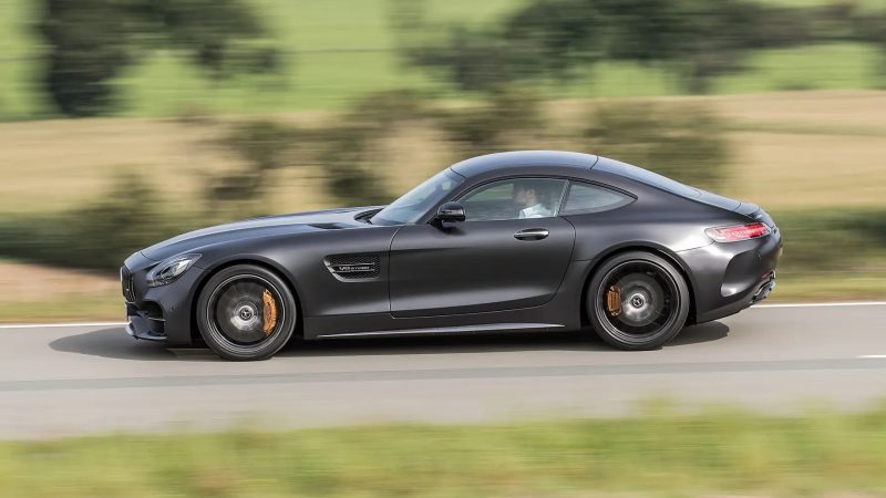 MERCEDES AMG GTS driven side view