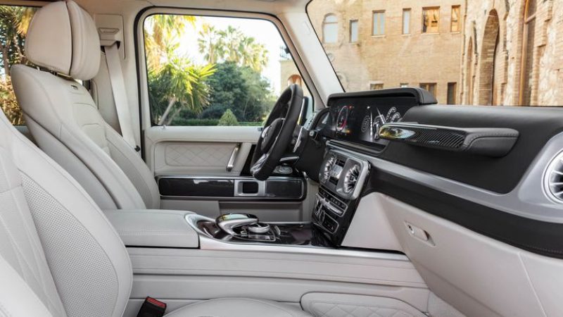 Mercedes G63 front seat view