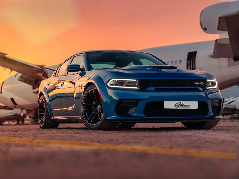 Dodge Charger Hellcat Self Drive Chicago Dodge Charger Hellcat blue colour