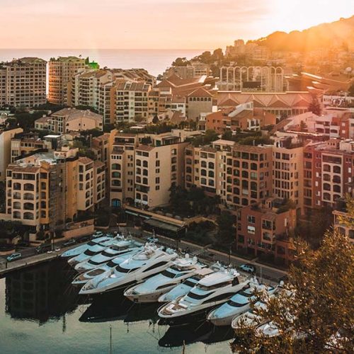 Monaco from an aerial viewing